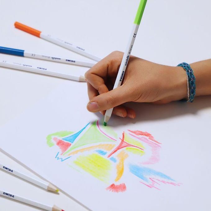 Crayons de couleur - Minabella - Métallique - Hexagonaux - Ø 3,8 mm - 6 couleurs
