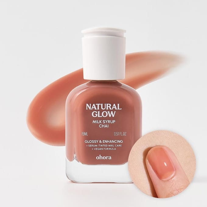 Ohora Natural Glow Lait Sirop Rehausseur d'ongles Chai 15 ml / 0,51 Fl.oz. white
