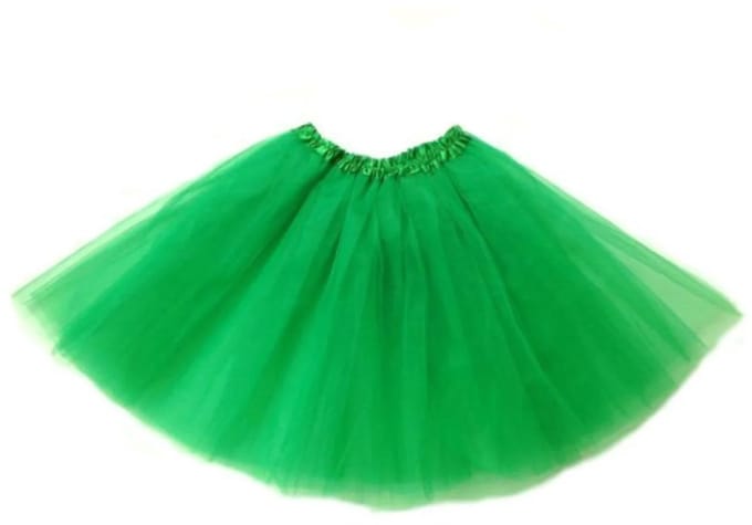 Groene tutu rokje kind - lengte rok 36 cm