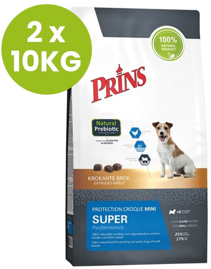 Prins Protection Croque Mini Super Performance - Hondenvoer - 2 x 10KG