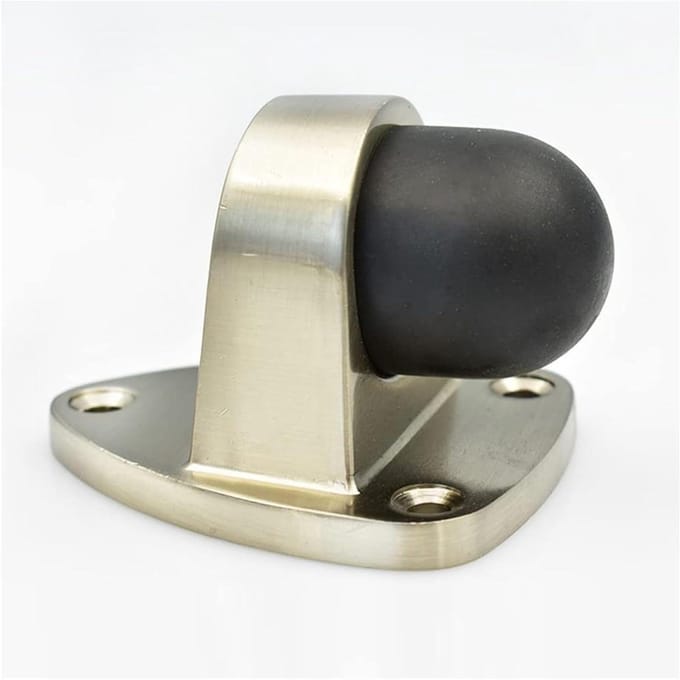 Deurstopper - Vloerstop - Deur Vastzetten - Zonder Boren - 2 Stuks - Zwart