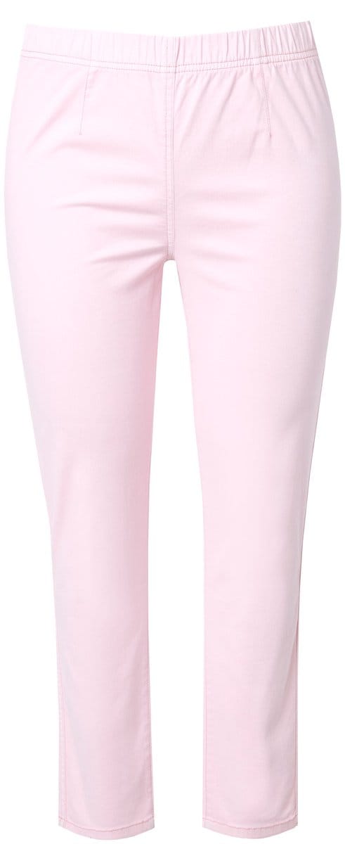 MIAMODA - Dames - Jegging slim fit stretchdenim elastische tailleband - Oudroze - Maat 60