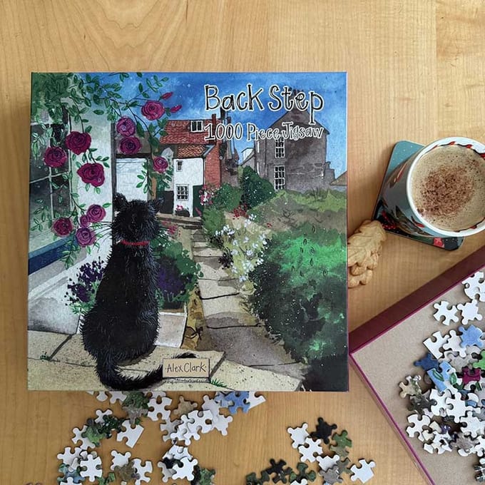 Alex Clark Puzzel 1000 stukjes Back Step ~ Kat