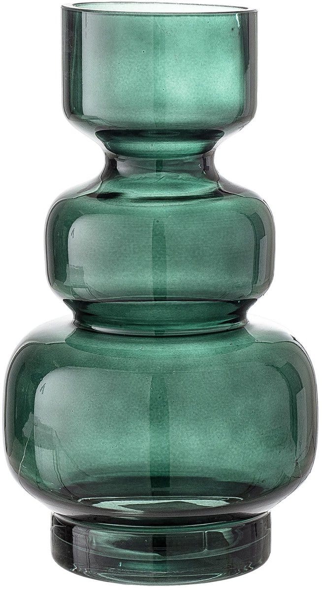 Bloomingville Vaas glas groen Johnson 25cm
