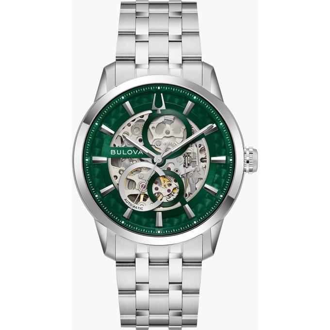 Bulova Sutton 96A329 Horloge - Staal - Zilverkleurig - Ø 40 mm