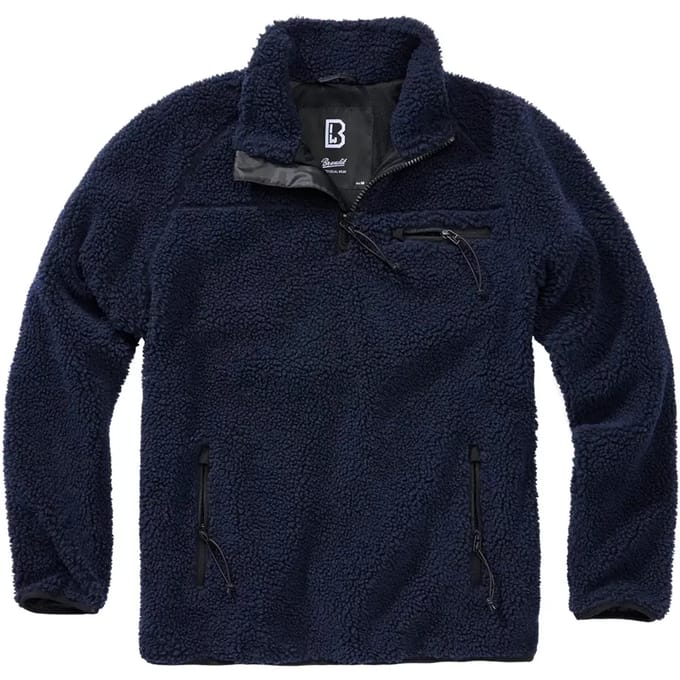 Brandit Teddyfleece Jacket Tussenseizoensjas navy XL - Polyester - Basics