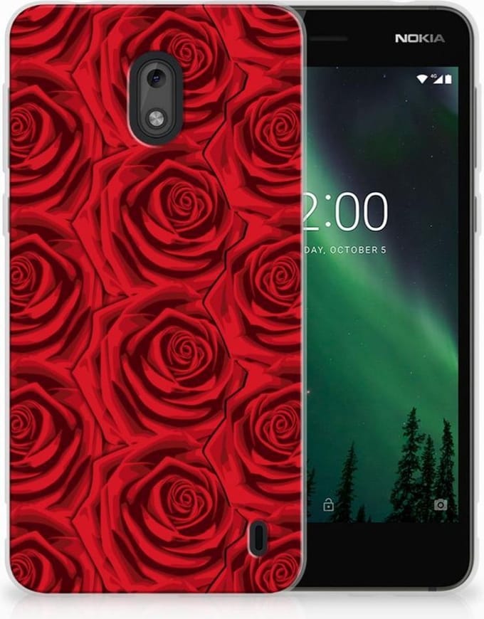 Nokia 2 TPU Case Red Roses