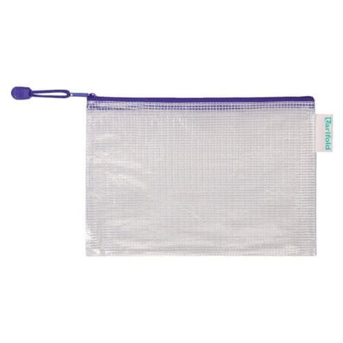 Opbergtas Tarifold met rits 235x165mm PVC blauw