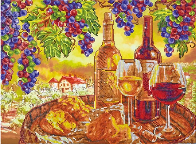Diamond Dotz® Les Vins de Campagne - Diamond Painting (78x59,5 cm)
