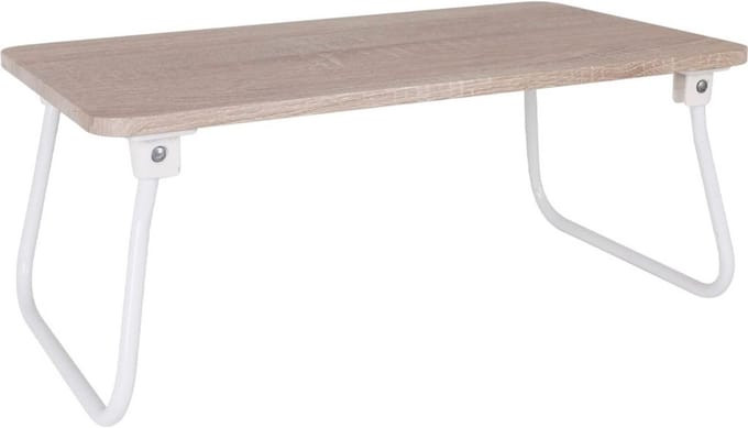 Houten Bijzettafel Naturel - Opvouwbaar en Multifunctioneel