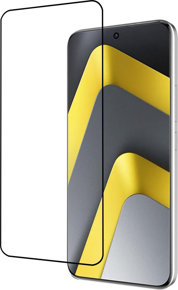 Cazy screenprotector geschikt voor Xiaomi Poco M8 Pro (5G) - Screenprotector Full Cover Gehard Glas