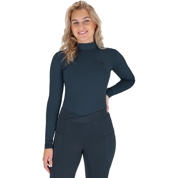 Dames wedstrijdpolo met lange mouwen QHP Teddie