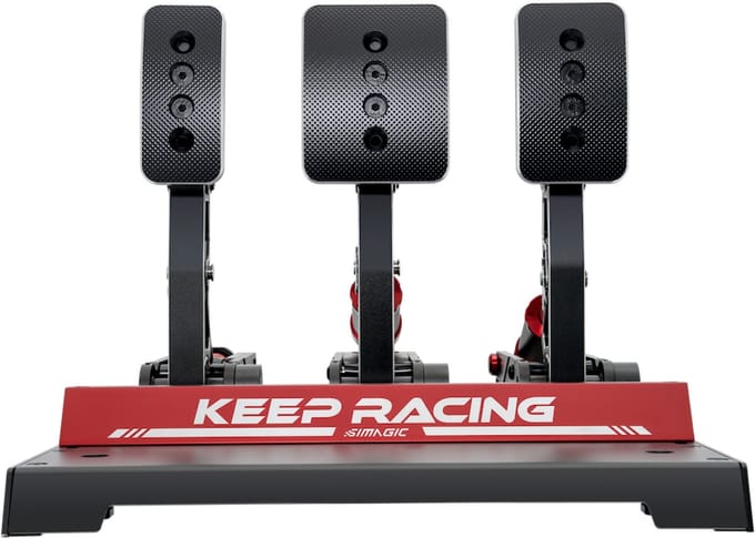 Simagic P1000 pedaalset - 3 pedalen, zwart