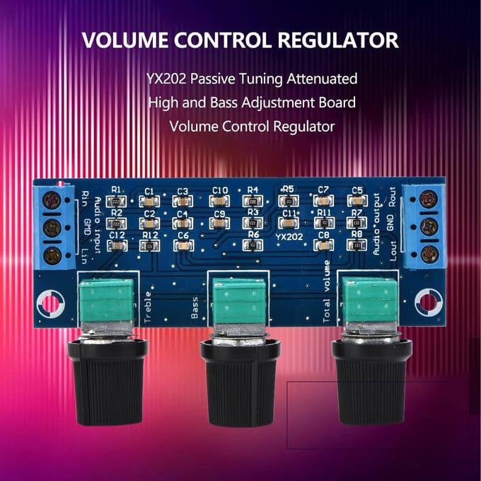 YX202 Passieve Tuning Verzwakte Hoge en Lage Tonen Aanpassingsbord Volumeregelaar