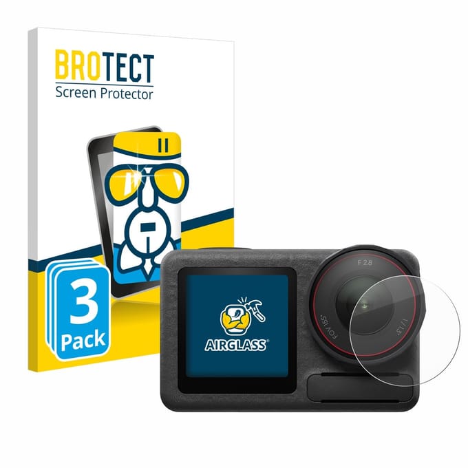 Screenprotector 3 Stuks voor DJI Osmo Action 5 Pro (Lens) Beschermglas transparant