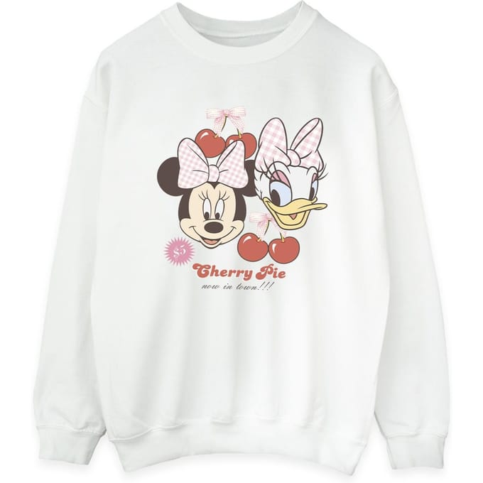 Disney Dames/Dames Cherry Pie Minnie Mouse Sweatshirt (Wit, Wit)
