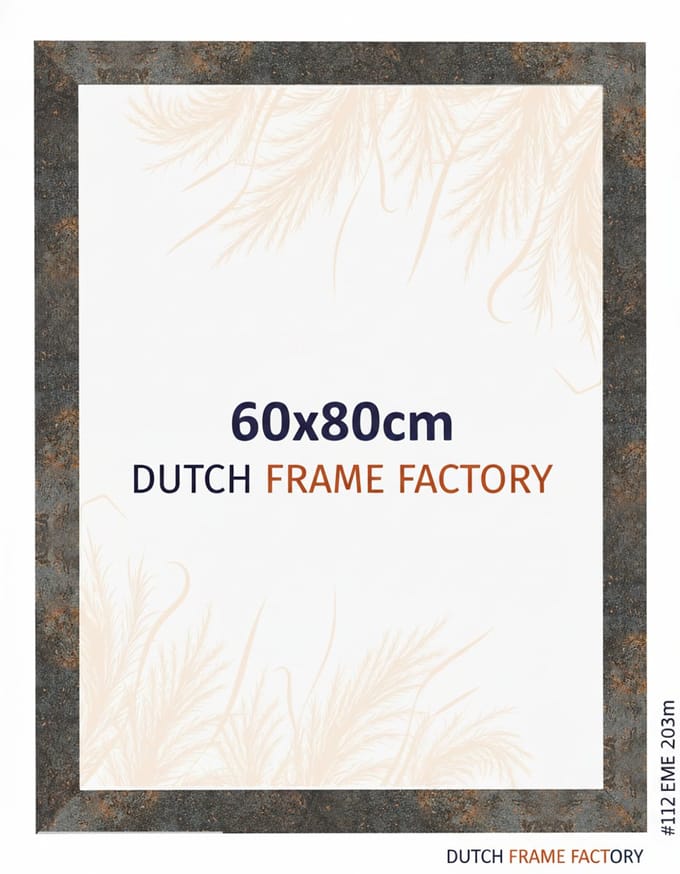Fotolijst 60x80 cm - MDF - Geoxideerd Metaal - Benno