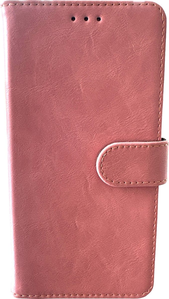 Elite Bookcase Geschikt voor: iPhone 16 Plus hoesje - Pasjeshouder - Portemonnee - Kunstleer - Roze