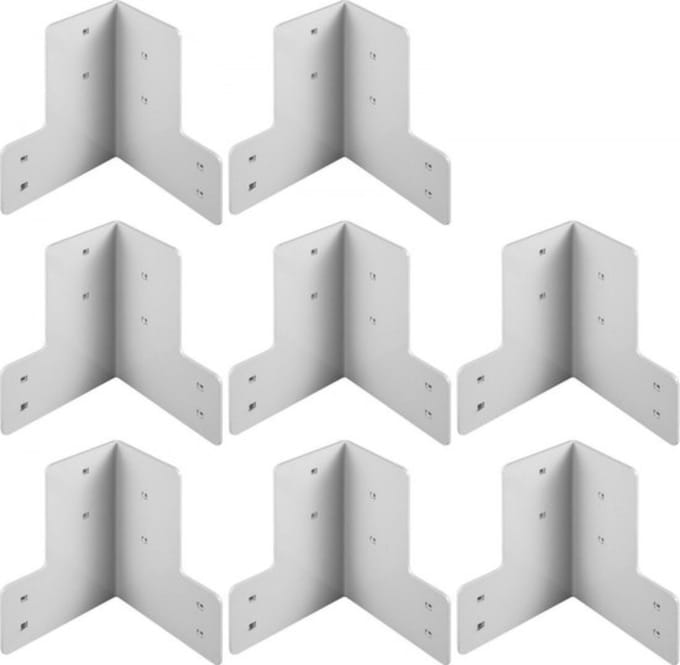 Hoekbeugels Hoekverbinding Verzinkt Staal 8 St. Angle Bracket Joist Timber