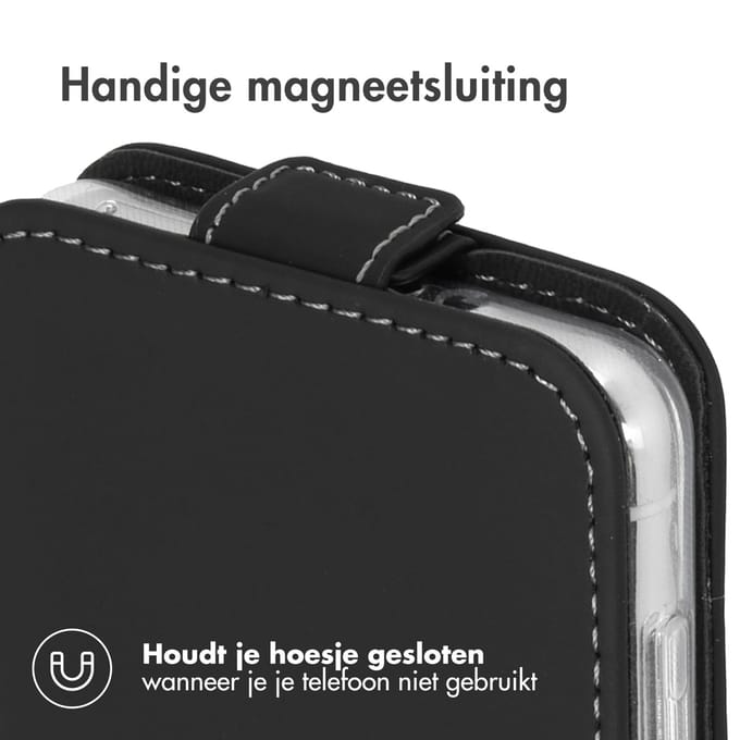 Accezz Hoesje - Geschikt voor Samsung Galaxy S21 - Flipcase - Zwart