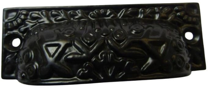 Rectangular Inca Cup handle Black on Iron