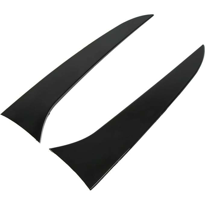 1 Paar Achterruitspoiler Glanzend Zwart ABS Plastic Zijvleugel Afdekking Sierlijst voor X1 E84 2009?2015 black