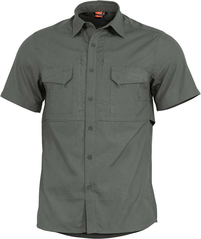 Pentagon Plato S Korte Mouwen Shirt Groen 3XL Man