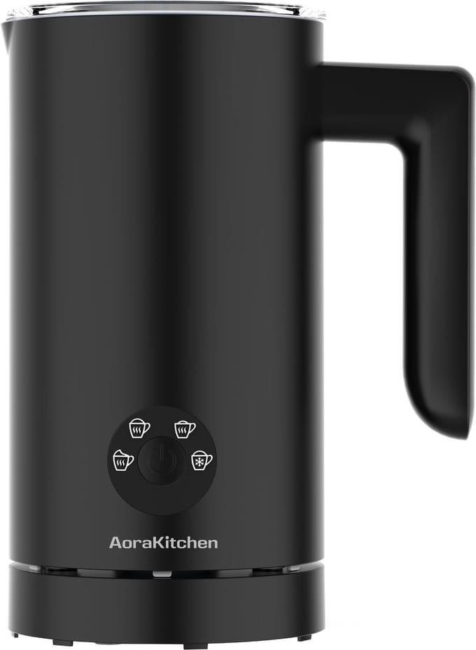 AoraKitchen Melkopschuimer - 300ML - Melkschuimer - RVS - Electrisch - 4-in-1 - Antikleeflaag - 500W