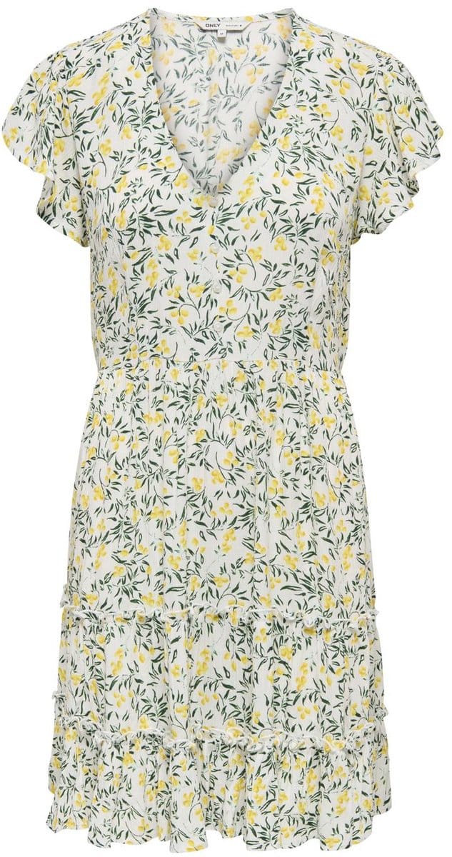 ONLY - ONLCLAUDETTE LIFE SS MINI DRESS WVN NOOS - Dames - Mini jurken
