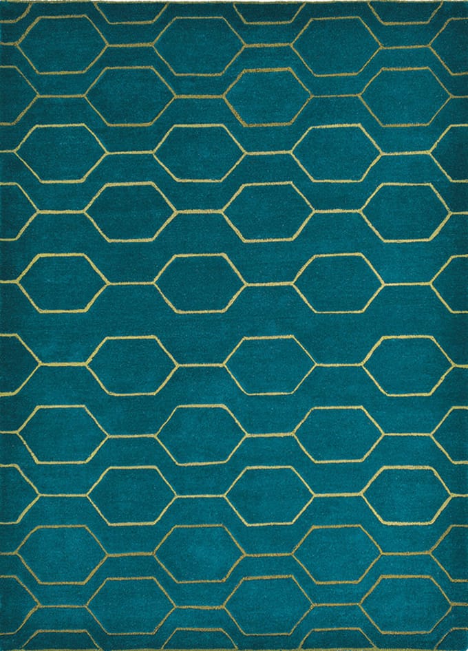 Wedgwood Arris Teal 37307 - 120 x 180 cm