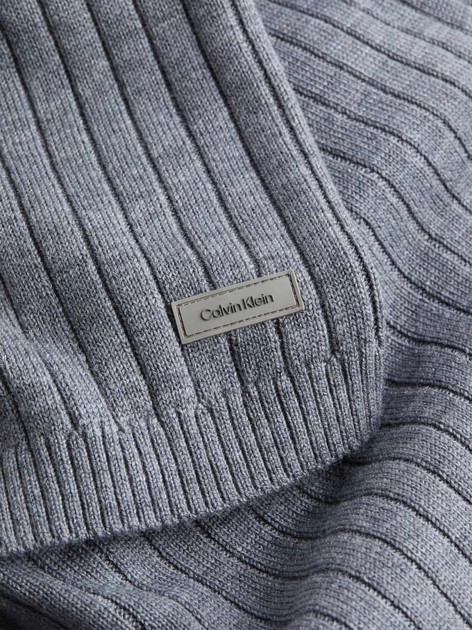 Calvin Klein Merino Rib Trui Met Hals