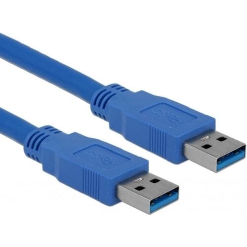 USB naar USB kabel - USB3.0 - tot 0,9A / blauw - 0,50 meter