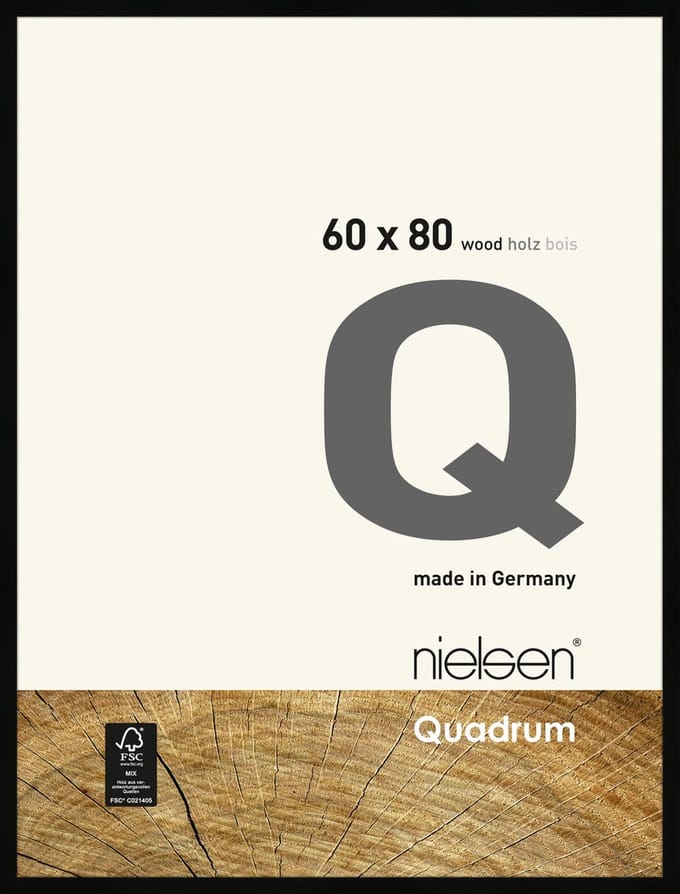 Nielsen Quadrum Houten Wissellijst Black 60x80cm