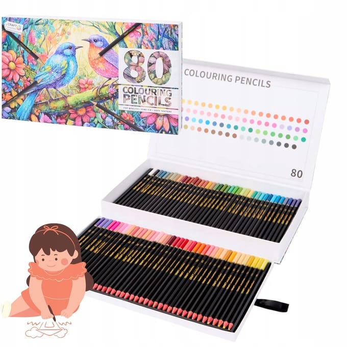 Craft Sensations Kleurpotloden 80 Stuks - Professionele Kwaliteit