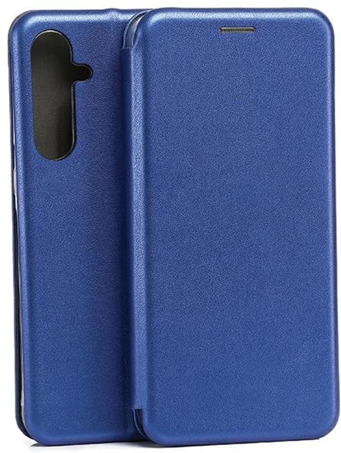 Beline - Boekmagnetische Telefoonhoes - Samsung A55 - Niebieski - Met Zakken
