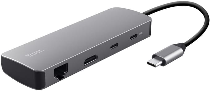 Trust Dalyx 8-in-1 – USB Adapter – Plug & Play – Universele Compatibiliteit