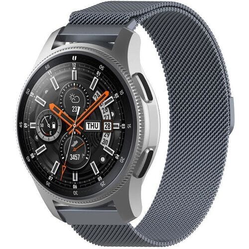 Strap-it® Samsung Galaxy Watch siliconen bandje 41mm / 42mm - legergroen + glazen screen protector