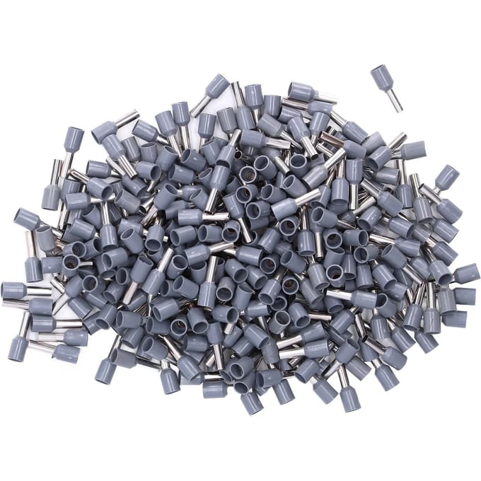 1000 Pièces Cosses Isolées Embouts Électriques à Sertir 12 AWG Kit Connecteurs d'Extrémité de Câble E4009