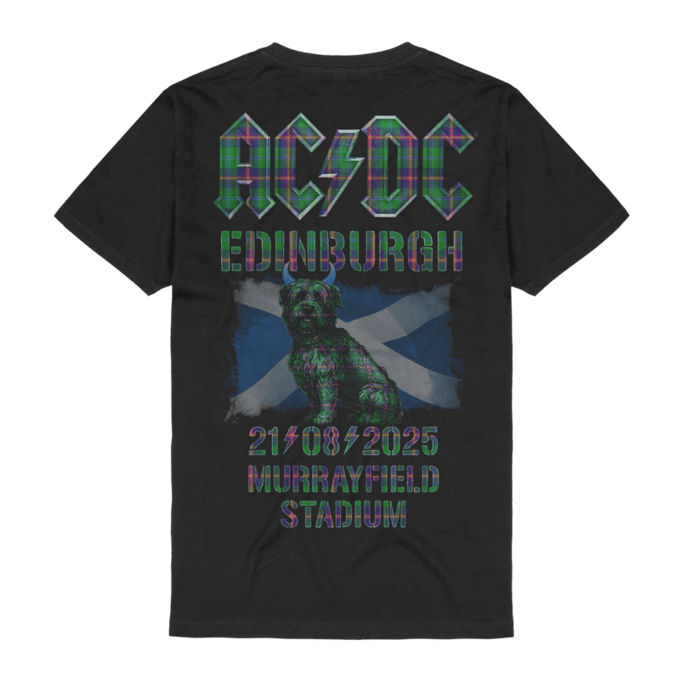 AC/DC Edinburgh Heren T-shirt - zwart - L