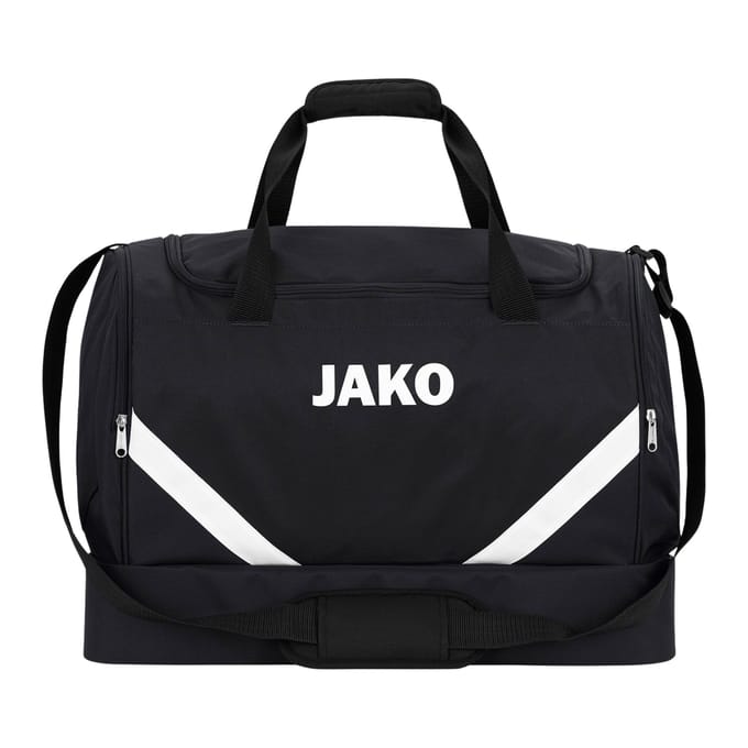 Jako Iconic (Junior) Sporttas Met Bodemvak - Zwart | Maat: UNI