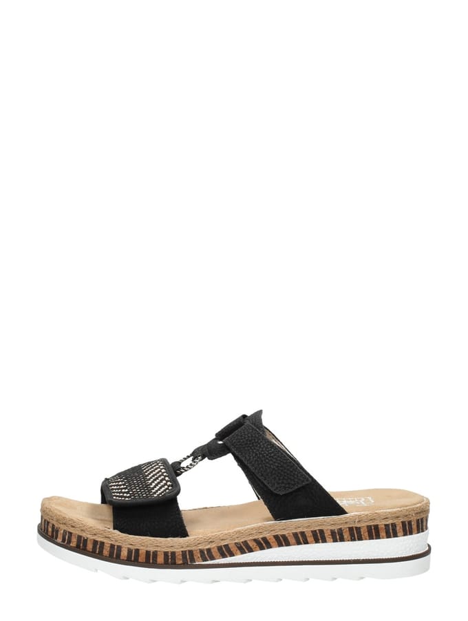 Rieker Slippers E1/2-Leest zwart Synthetisch - Maat 41