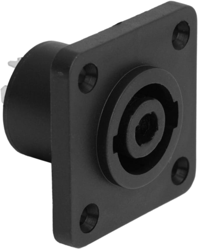 Speakon Aansluitbus 4-Polig – Inbouw Speaker Socket – Luidspreker Connector – Kunststof Behuizing - 1 Stuks [05203]