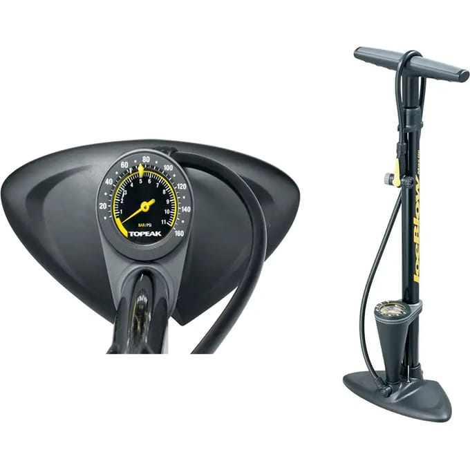 Topeak Joeblow Max Hp Vloerpomp Zilver 160 Psi