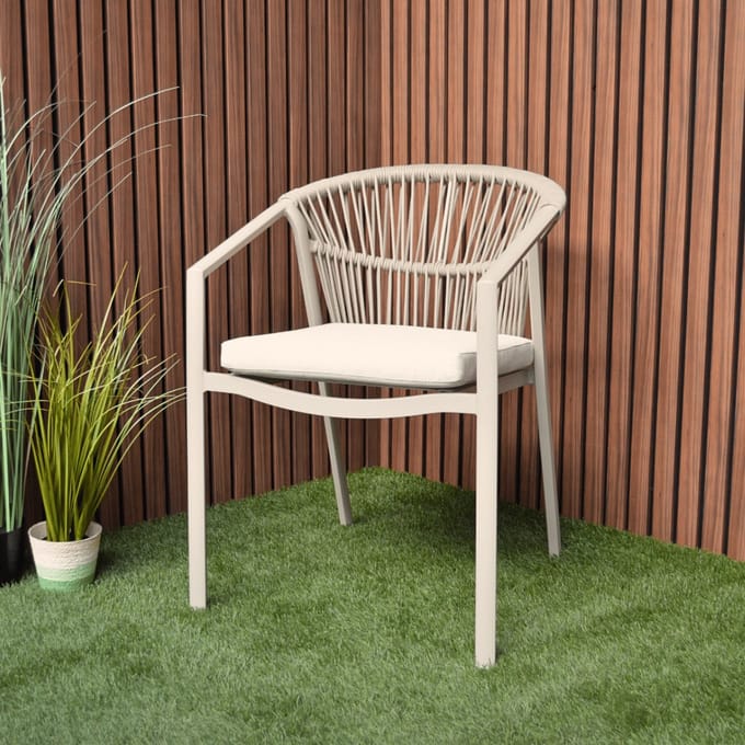 Tuinstoel Valencia Beige Relax Dining (stapelbaar) - 6301W