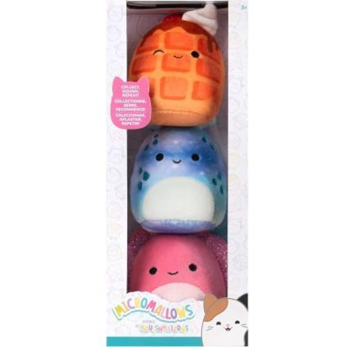 Squishmallows Micromallows 3-Pack Auggie, Weaver, Zinx Poppetjes en figuren