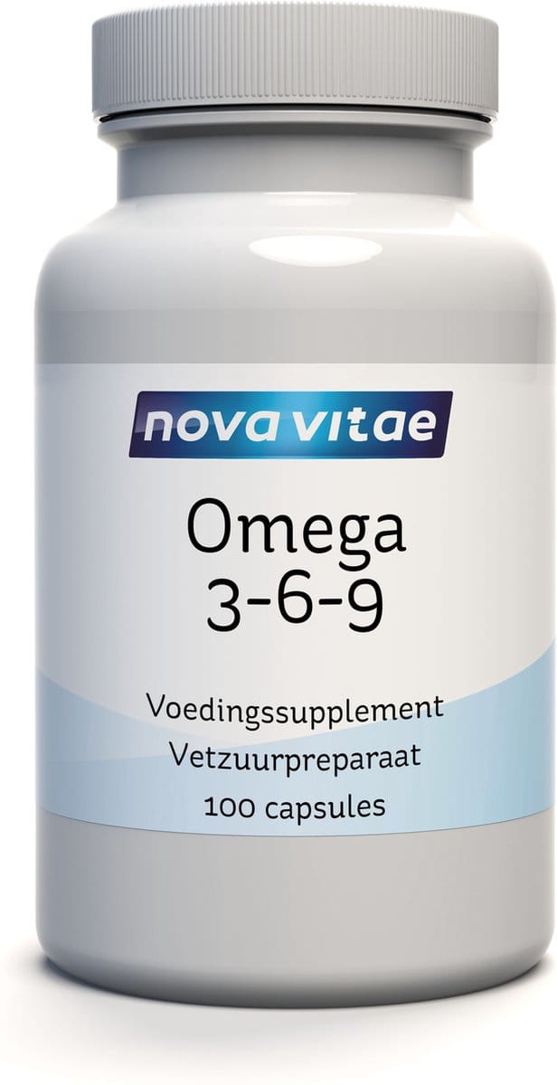 Nova Vitae - Omega 3 6 9 - Visolie - Borageolie - Olijfolie - 100 capsules