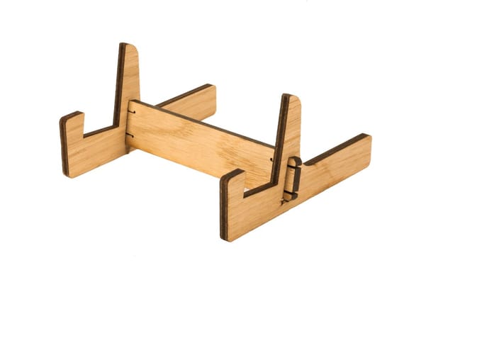 Houten Houder / Mini Ezel / Display Houder / Menukaarthouder - Type: TPT-Licht Geolied - 25 mm