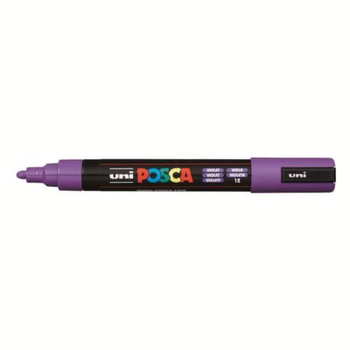 Posca marker met conische punt schrijfdikte medium paars