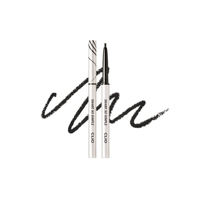 Clio, Sharp, So Simple Waterproof Potloodliner, 01 Zwart, 0,14g (0.004oz) white