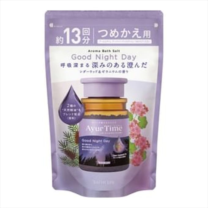 BATHCLIN - Ayur Time Aroma Bath Salt Good Night Day 520g Refill
